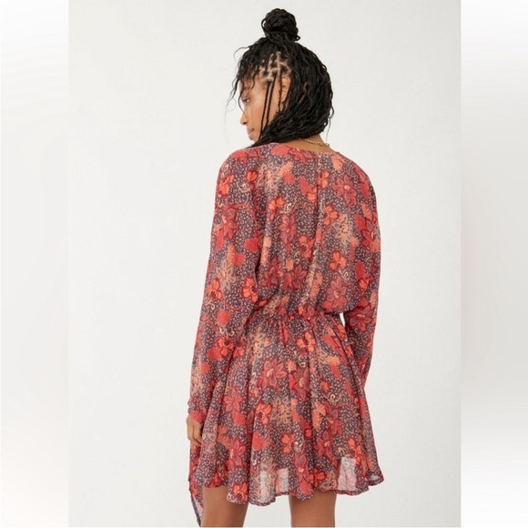 Free People Teegan Mini Dress Paisley S - Picture 2 of 6